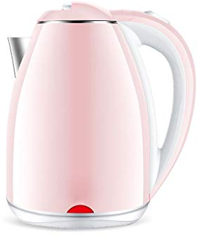 Bollitore Elettrico Spegnimento Automatico per Uso Domestico Grande capacità 24 Ore Isolamento 1500W Isolamento di purificazione antiscottatura Acciaio Inossidabile Integrato 2,0L Rosa