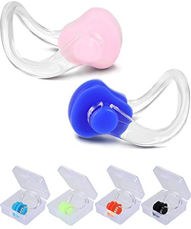 Yaomiao 6 Pcs Silicone Swimming Nose Plugs for Kids and Adults