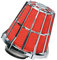 filtre a air malossi e 5 droit decentree pour phbg 15-21 chrome mousse rouge (sauf peugeot)
