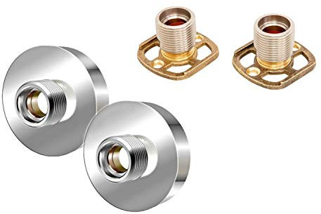 Shower Bar Valve Easy Wall Fixing Kit Round Solid Brass