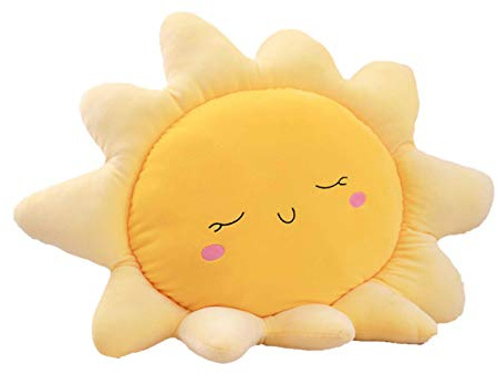 Aodafei Kuschelkissen Dekoration Kissen Für Schlaf Zimmer Sofa, 60-70 cm, Gelb Sonnen Kissen