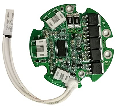 Oyrcvweuy 10S 36V 20A BMS Rund für Flasche, Akku Pack mit geteilter Tür zum Laden und Entladen mit Temperatursensor Fashion Ringe