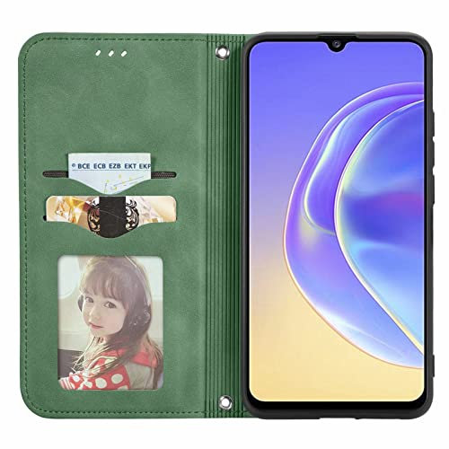 TingYR Case for Nokia X20 Cover, Cover Flip Case Stylish Wallet Case with Card Slots Shockproof, Case for Nokia X20 Smartphone.(Verde)