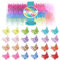 Hoyols Glitter Schmetterling Haarspangen, 90er Jahre Y2K Sparkle Zubeh?r für M?dchen Frauen Kleinkinder, niedliche kleine Kieferkrallen, verschiedene 12-Farben, 48 Pcs (Sparkle Candy)