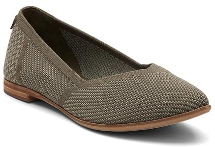 TOMS Damen Jutti Neat Ballerinas, Olive Night Repreve Knit, 36 EU