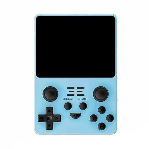 Powkiddy RGB20S Handheld Game Console Retro Arcade 16G+128G Built-in 20000 Games,3.5 Screen Open Source Linux Systems,Portable Game Consoles Kid Adult(Blue)