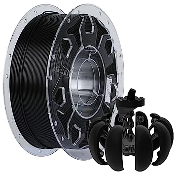 Creality CR-PLA Filament für 3D Drucker, 1,75mm 3D Druck Filament, 1.0kg Spule, Verbesserte Zähigkeit Kein Verziehen, Maßgenauigkeit ±0.03mm Druckfilament, Geeignet für FDM 3D Drucker (Schwarz)