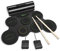 POGOLAB Batteria Elettronica, Batteria Elettrica Wireless Bluetooth, Due Altoparlanti Stereo, Pedale, Bacchetta, 10 Ore Autonomia, Roll Up Drum Pad per Principianti Divertimento (verde)