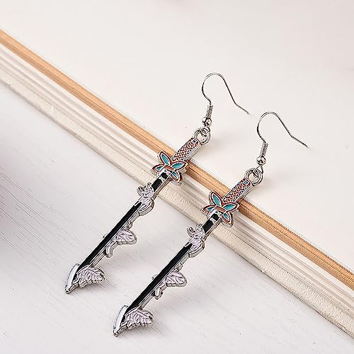 NEZIH 2 Stück Ohrringe für Demon Slayer Kanroji Mitsuri Muichirou Cosplay – Acrylschmuck für Anime-Fans, Anime-Fan-Geschenk