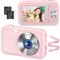 Digitalkamera FHD 1080P 44MP Fotokamera Ultra dünn Fotoapparat Digitalkamera mit Batteries Einfache und Tragbare Digital Kamera für Kinder/Jungen/Mädchen/Studenten/Anfänger/Senioren（Rosa）