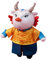 Maciun Dragon du zodiaque chinois, décor de dragon de festival - Jouet dragon porte-bonheur - Dragon en peluche doux pour la peau, mascotte de l'année du dragon 2024 pour la famille