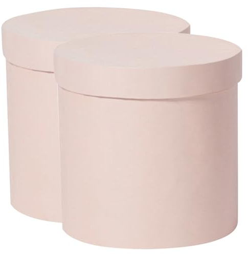 COHEALI Scatola Rotonda Per Fioriera Con Coperchio 5.5 Pollici Scatola Regalo Floreale Per Bouquet Di Fiori Compleanno Matrimonio Feste Decorazioni Casa