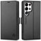 Shieldon Coque pour Galaxy S24 Ultra 5G, Etui [RFID Blocage] Portefeuille en Cuir Véritable, Housse Protection Magnétique à Rabat Support Intégré pour Galaxy S24 Ultra (6,8 Pouces 2024) - Noir