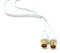 DRUT 50m TV Male to Male Plug Coaxial Cable RG6 Aerial Digital Antenna RF Fly Lead Cable Straight Ends, White Gold 164ft