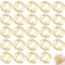 HAPPOW 24 Stück Serviettenringe Gold, Serviettenringe Metall, Retro Aushöhlung Form Servietten Ringe, Dinner Tischdekoration für Hochzeit, Jubiläum, Weihnachten,Neujahr, Geburtstag, Party