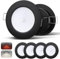 camperxlite 4er set LED Einbaustrahler 12V, Aluminium Deckenspots 58mm Einbauloch für Wohnmobil, LED Spots Eingebauter Dimmschalter/Rot Licht, Einbauspots für Wohnwagen Camper Boot CRI93 5000K