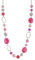 BULINLIN Collar Largo de Plata de Cuentas para Mujer Collar Bohemio Largo Joyas de Mujer Cumpleaños Regalos para Madres(Hot Pink)