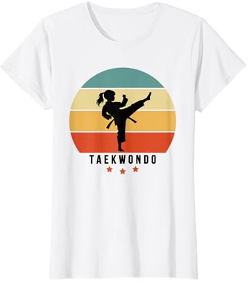 TAEKWONDO girl does taekwondo-kick design child taekwondo T-Shirt