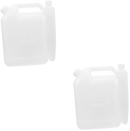 BESPORTBLE 2pcs Mixing Oil Pot Petrol Garden Chainsaw Bottle Oil Bottle Engine Tank Spray Pump Syrup Olive Dispenser Hair Applicator Gas Flow Plastic White