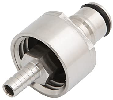 Edelstahl Kohlensäure Gegendruckflasche Füllung mit 5/16 Zoll Barb CO2 Kupplung Carbonat Bier