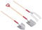 Miniature Shovel Set, Dollhouse Gardening Tools with Pitchfork and Shovel, Sturdy Alloy Wooden Handle Multi Purpose Garden Tools for Miniature Scenes, Photography Props