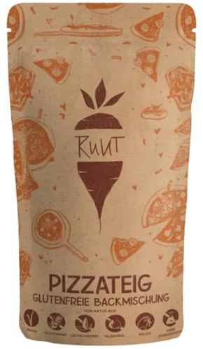 Ruut Mix per Pizza Senza Glutine - Senza Additivi, Paleo, Senza Glutine, Senza Cereali, Senza Lattosio | Base per Pizza Sottile e Croccante Proprio Come in Italia (900g)