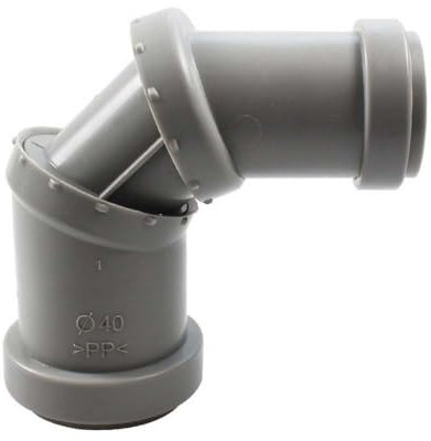 Pipe Extension Connector 40mm to 32mm Reducer PVC Sink Adapter Drain Waste Trap Pipe Extension Connector Fit for Kitchen Sinks, Baths