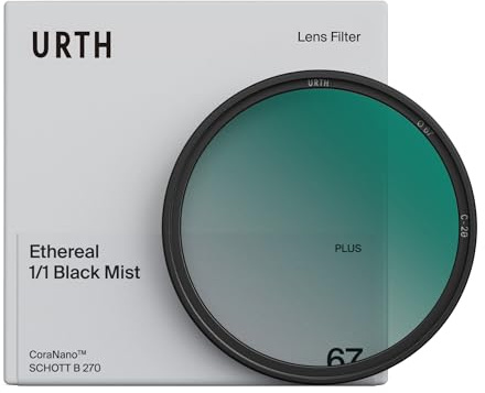 Urth 77mm Ethereal Black Mist ¹⁄₁ Diffusion Lens Filter (Plus) | Halation & Highlight Bloom, Cinematic Film Look, Softens Skin Tones, For Portraits & Weddings, 20-Layer Nano-Coated Glass