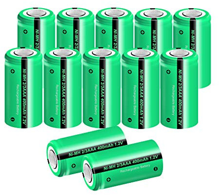 wiederaufladbare schnurloses Festnetztelefon, Batterien 1,2 V 400 mAh 2/3AAA Akku 12 Stück