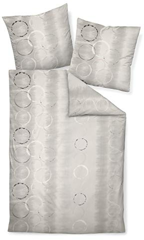 Janine Bettwäsche Davos Baumwolle Biber 135x200cm und 80x80cm mit kleinen Fehlern 1B Ware 65049/08