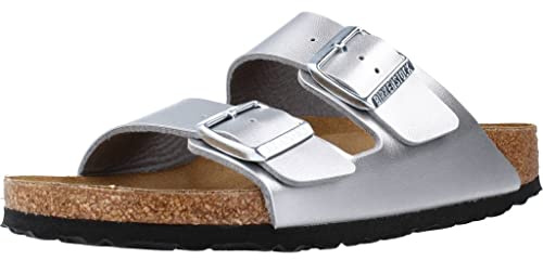 BIRKENSTOCK Unisex Arizona Birko-Flor Nubukleder Weit Pantoletten