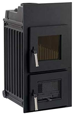 Kachelofen-Einsatz Leda Rubin K18 (8,0 kW) mit Frontplatte 790 x 420 mm