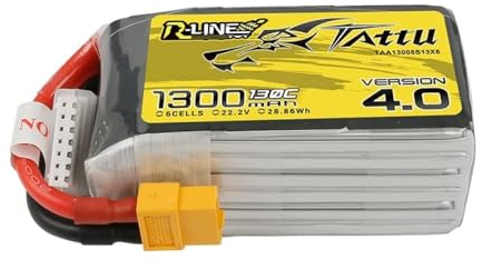 LiPo-Akku Gens Ace 1300 mAh 22,2 V 130 C TATTU R-Line Gens Ace