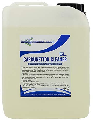 Ultrasonic Carburettor | Carb | Engine Cleaner 5 litre Fluid Solution 5L
