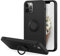 UEEBAI Case for iPhone 13 Pro Max, Ultra Slim Liquid Silicone Phone Case with 360 Rotatable Ring Holder Kickstand with Magnetic Car Mount Gel Rubber TPU Bumper Shockproof Cover - Black