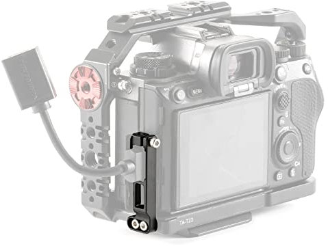 Tilta HDMI Male to HDMI Female Cable Clamp Attachment Compatible with a1 Full Camera Cage - Black TA-T23-CC1-B