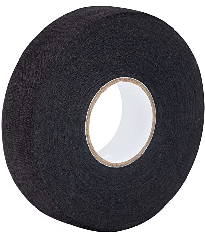 Schlägertape für Eishockey Rutschfestes Hockey Griffband Sporttape Verschleißfesten Schwarz für Badminton-Griff Squash-Schläger Tennis Golfstange 2.5cm×25m