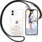 Nupcknn Brillant Coque avec Cordon pour iPhone 12/12 Pro, Transparent Coque Collier Réglable Téléphone Étui Portable Lanyard Case Protection Complète Cover de iPhone 12/12 Pro(6.1)