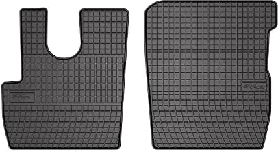 OMAC Gummi Fußmatten für DAF XF 106 2014-2025 Automatten Gummi Schwarz 2tlg