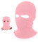 BBTO Gestrickte Skimaske Winter Sturmmaske Ski Sturmhaube mit 2 Löchern Ski Gesichtsabdeckung für Draußen Outdoorsports Radfahren Snowboarden für Radfahren Motorradfahren (Rosa, Klassischer Stil)