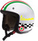 Adesivi per Casco Kit VESPA - Nero Rosso Blu Giallo Arancione Bianco - Strisce Italia Cerchio Bandiera Scacchi Helmet VINILE LUCIDO HD (Giallo)