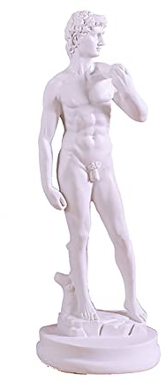 BK&MF Kunst Abstrakte Figur Statue, David Mannequin des Charakters Kreative Skulptur Skizze Kopf Porträtskulptur Kunstlehrmittel,A,24CM