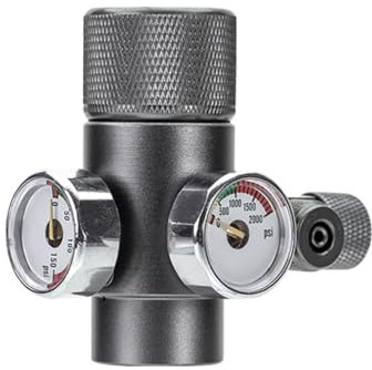 DONGKER Aquarium CO2 Druckminderer, Aquarium CO2 Druckregler Ventil, CO2 Systemdruckregler mit Einzelmeter-/Doppelmeter-Anzeige, Kompatibel mit G5/8, W21.8-Schnittstelle