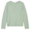 Marc O'Polo Damen Pullover aus Bio-Baumwolle Slim Fit, Grün (Dusty Mint), L