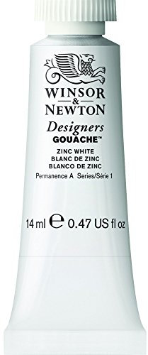 Winsor & Newton Designers Gouache, 14 ml - Blanco de Zinc