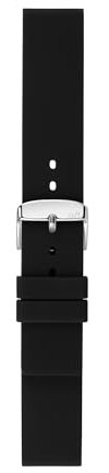 Morellato Cinturino per Orologi da Uomo in Silicone, Nero, con Fibbia, Modello Tunguska, Collezione Technorubber