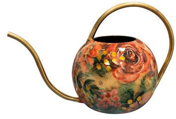 Ter Steege Gießkanne – Pflanzengießkanne, Metall, Rot, Mehrfarbig, L 30 cm, T 16 cm, H 20 cm