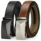 IGOLUMON Cintura Uomo Cinta Uomo Pelle Cricchetto Automatica Fibbia 35mm con Confezione Regalo,2 pezzi 125cm