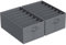 Niviy Hosen Organizer Für Kleiderschrank,Schrank Organizer Für Ihrer Kleidung,Hosen,Wickelutensilien,pullover,Unterwäsche,Faltbare Schubladen Ordnungssystem 7 Fächer(2er Set L44*B30*H20cm Grau)