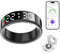 Smart Ring Gesundheitstracker mit LED-Anzeige, IP68 Wasserdichter Fitnessring, Bluetooth-Verbindung Gesundheitsring Kompatibel mit iOS/Android,